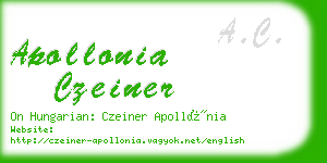 apollonia czeiner business card
